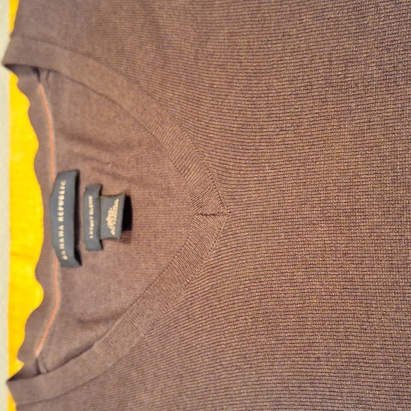 Banana Republic Sweaters - Banana Republic Luxury Blend Silk Cashmere Cotton Blend Dark Brown Large